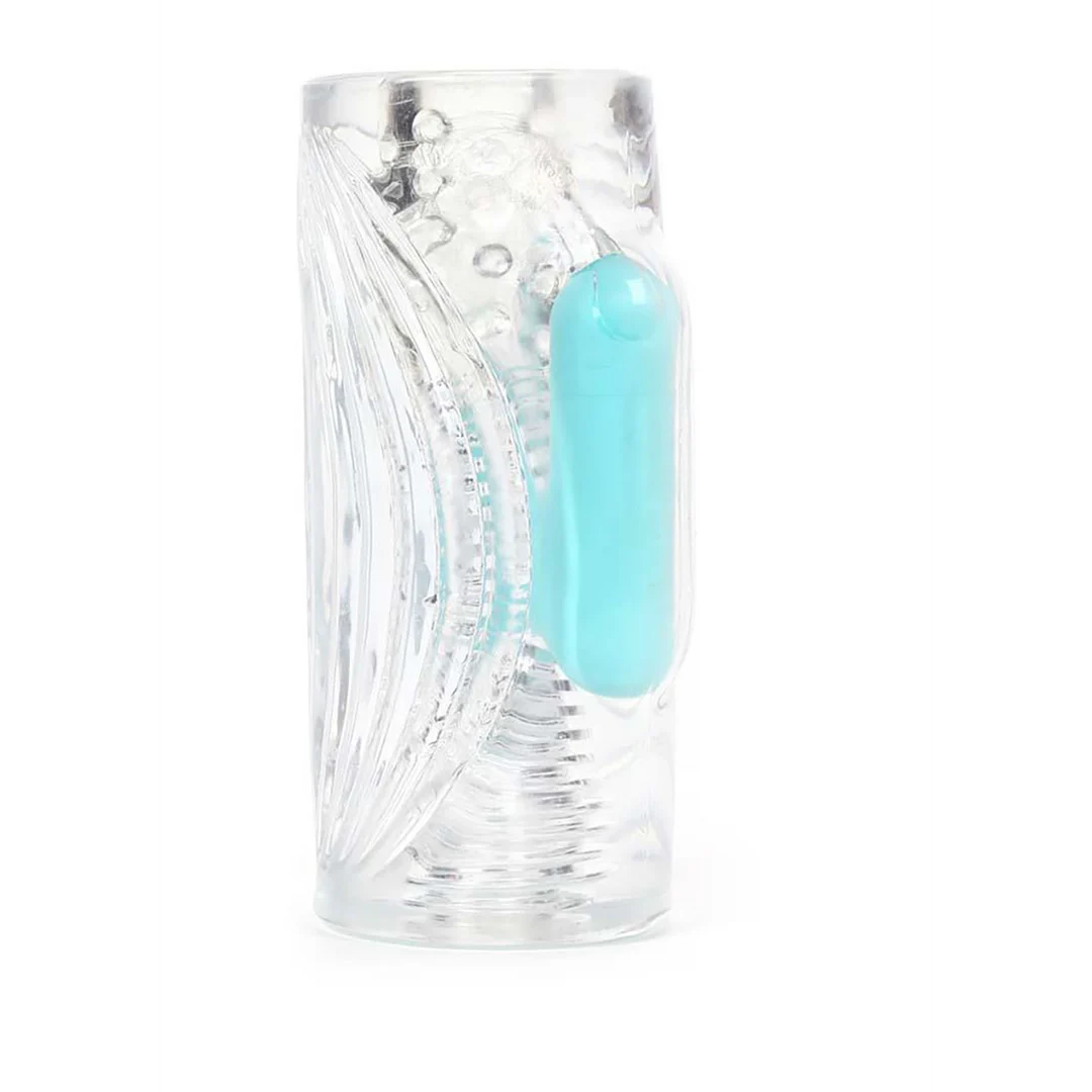 Étui masturbateur vibrant à 10 niveaux – CLEAR – Image 3
