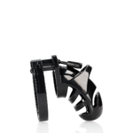 Cage de chasteté avec anneaux réglables, noire – Image 3