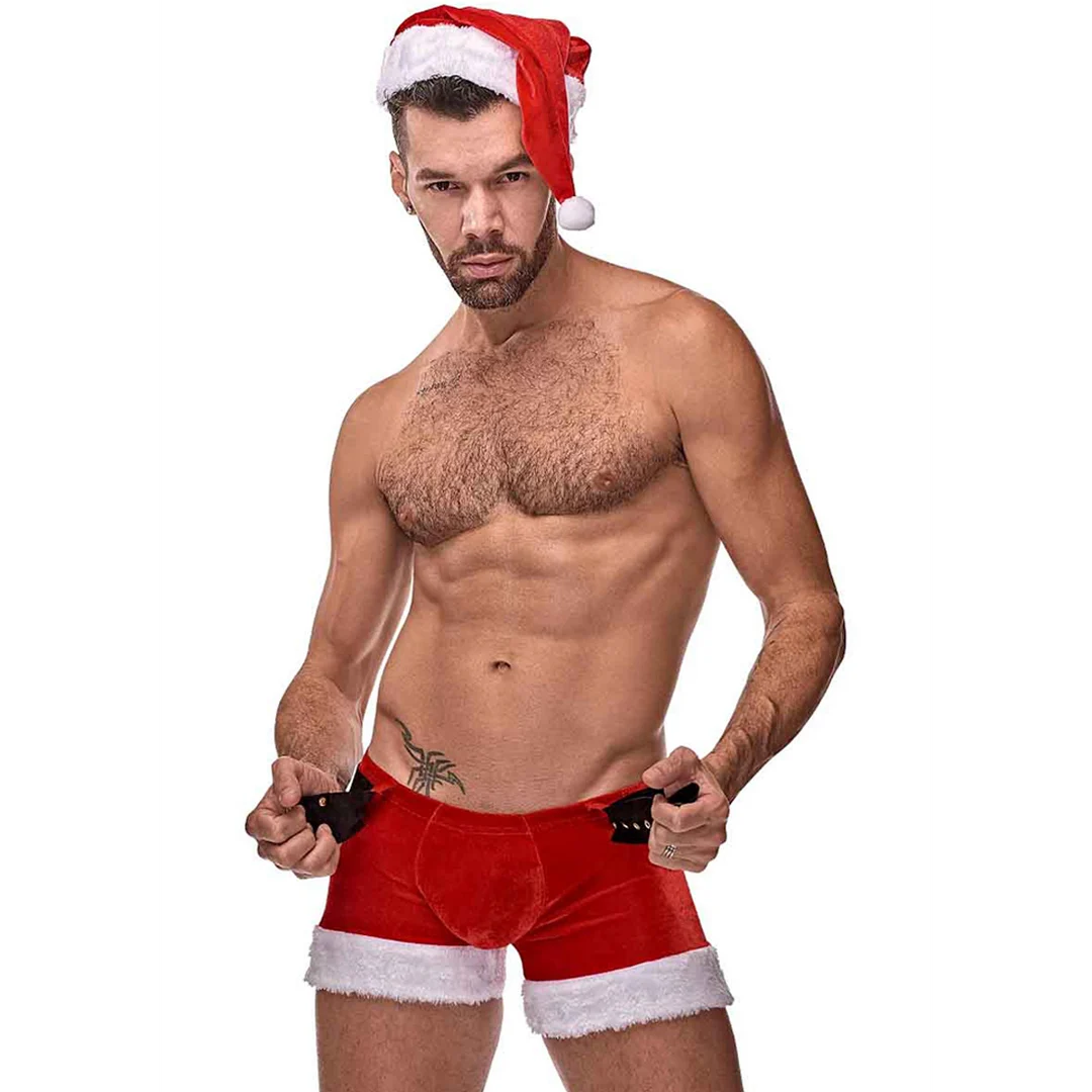 MPC007RELX-5 Costume lingerie de jeu de rôle avec fourrure pour des looks de fête espiègles, Male Power – Image 1