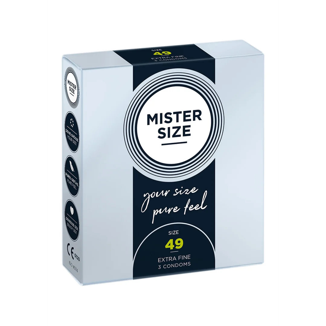 Des préservatifs parfaitement ajustés – 3 pièces – MISTER SIZE – Image 2