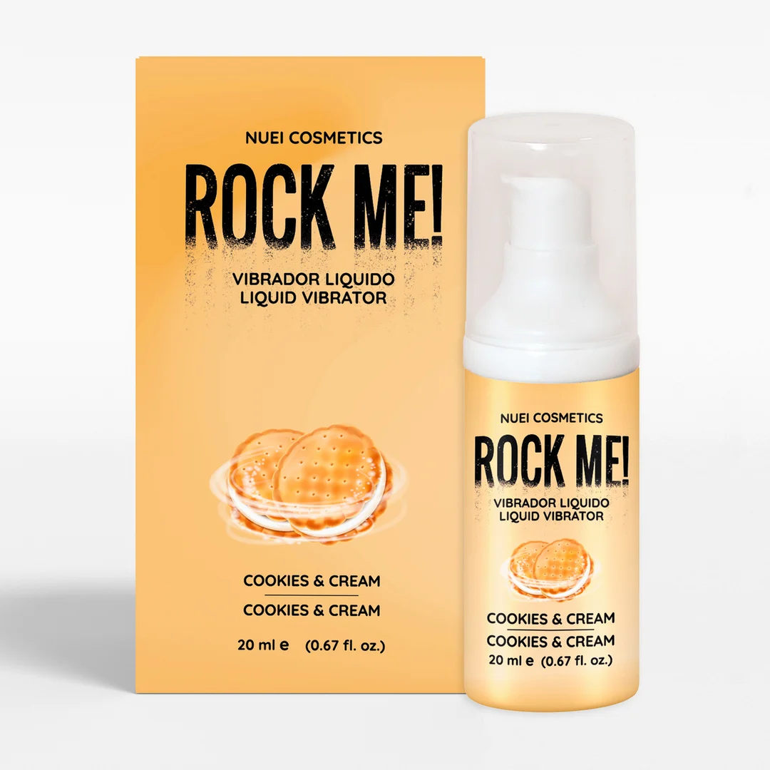 Nuei Rock Me! vibromasseur liquide Cookies and Cream 20 ml – Image 2