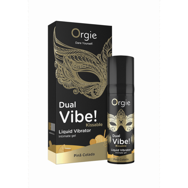 Gel stimulant liquide à embrasser Orgie Dual Vibe! Pina Colada 15 ml