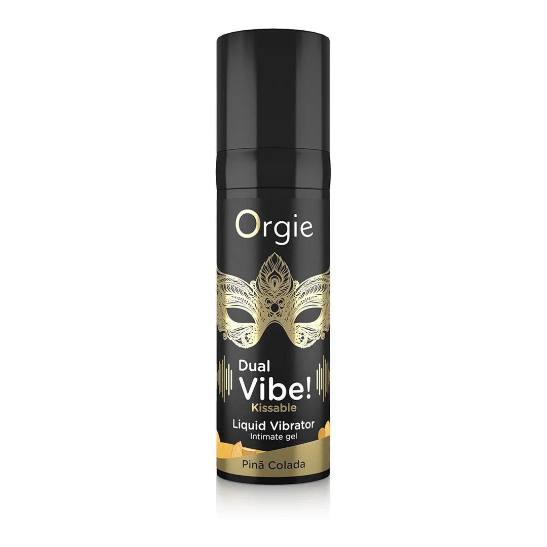 Gel stimulant liquide à embrasser Orgie Dual Vibe! Pina Colada 15 ml – Image 4