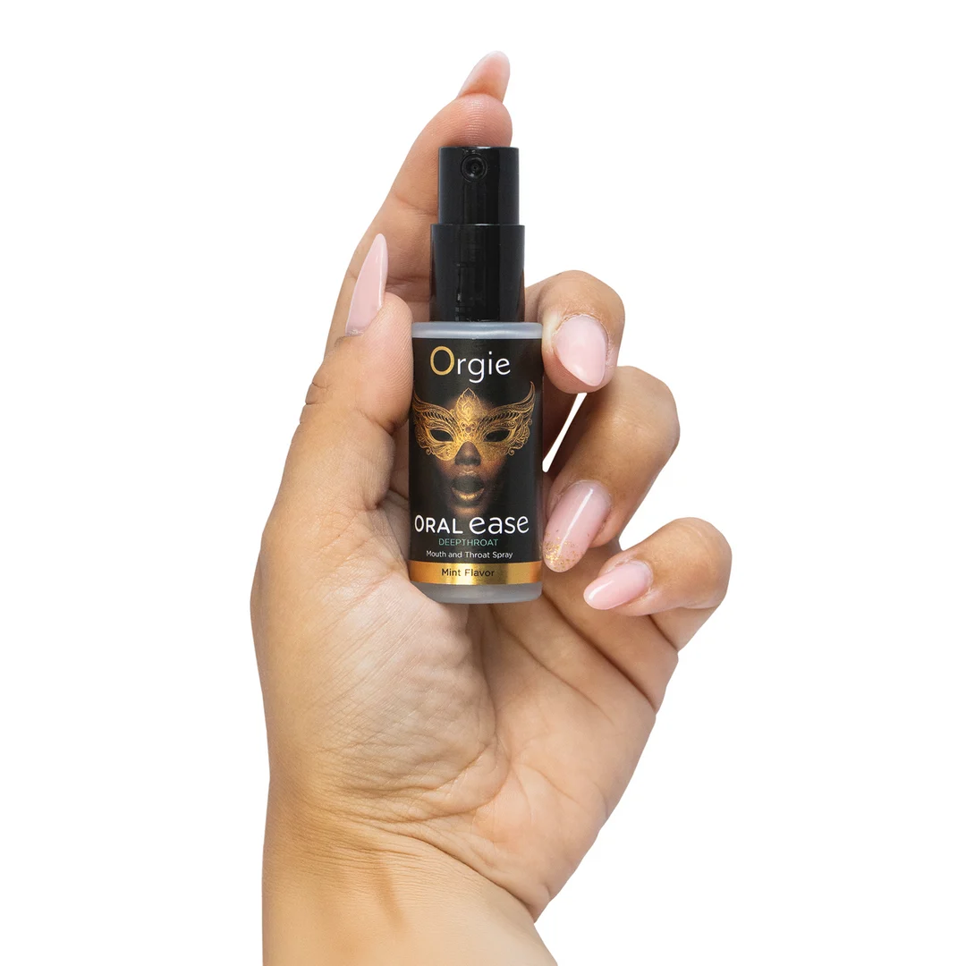 Spray buccal et pour la gorge Orgie Oral Ease Deepthroat, goût menthe, 15 ml – Image 3