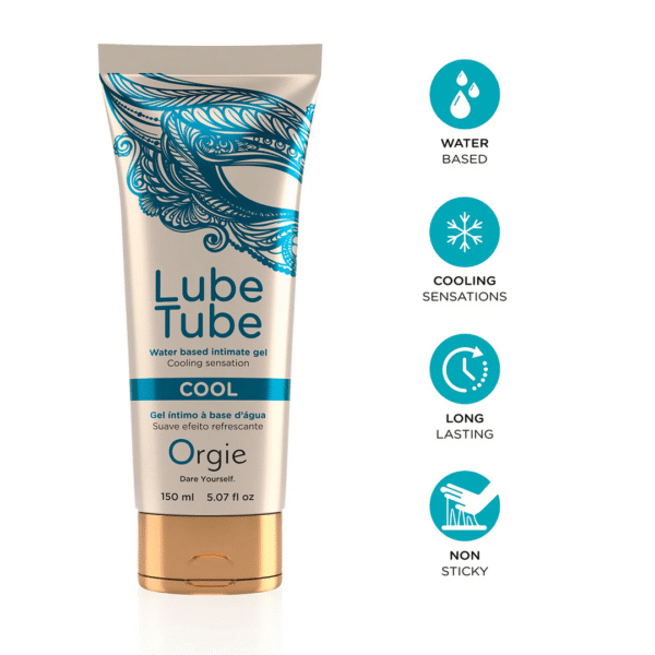 Orgie Lube Tube Cool, lubrifiant à base d’eau, 150 ml