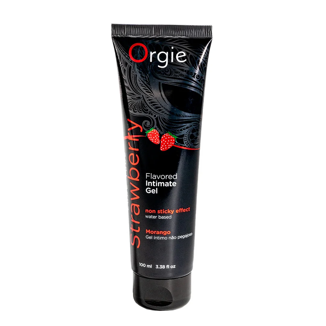 Orgie Lube Tube lubrifiant à base d’eau saveur fraise, 100 ml – Image 2