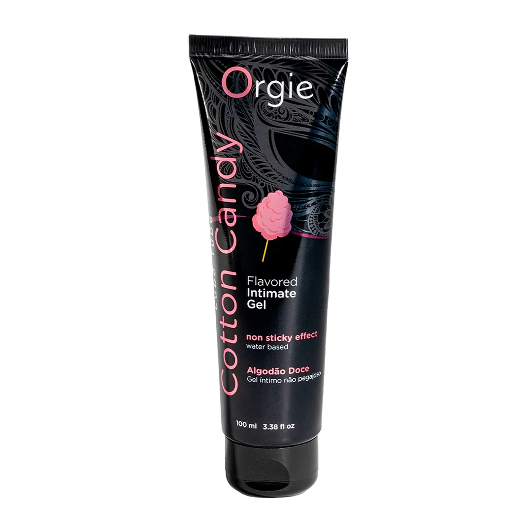 Orgie Lube Tube gel lubrifiant goût barbe à papa 100 ml – Image 2