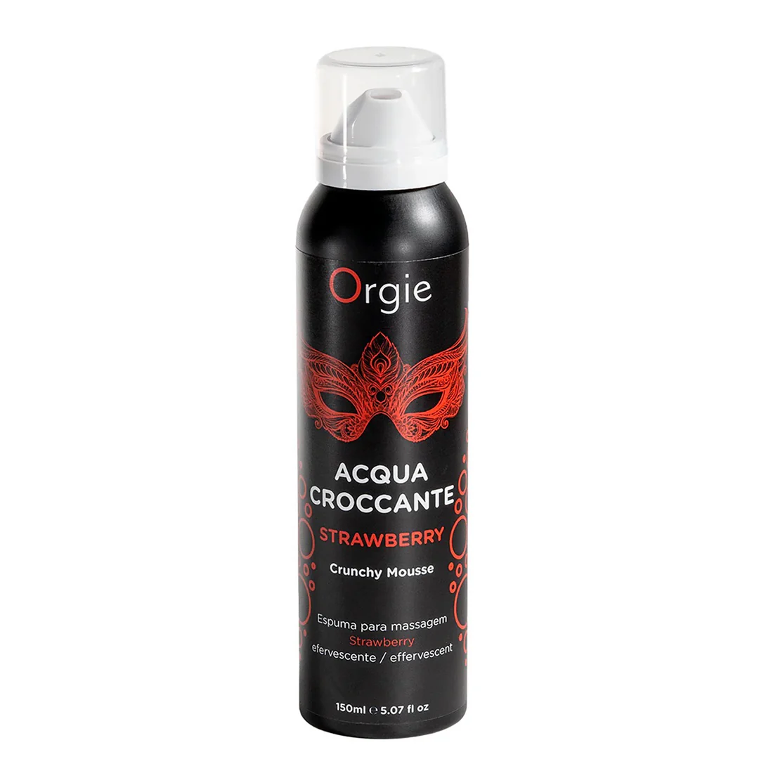 Orgie Acqua Crocante mousse de massage pétillante au parfum de fraise, 150 ml – Image 2
