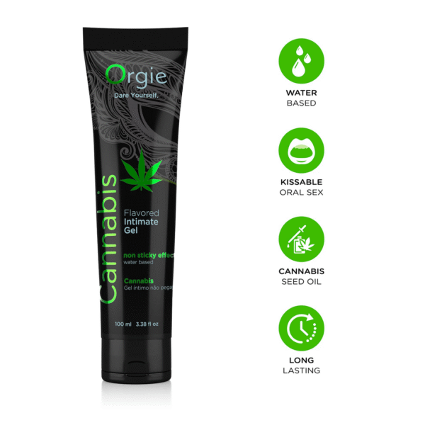 Orgie Lube Tube Cannabis, lubrifiant