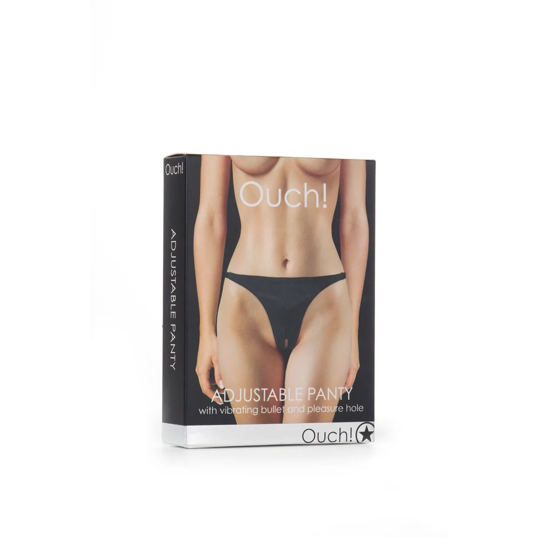 OU069BLK-2 Culotte réglable Ouch! avec bullet vibrant – Image 1