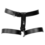 Ceinture de chasteté noire avec restriction des jambes – Image 3