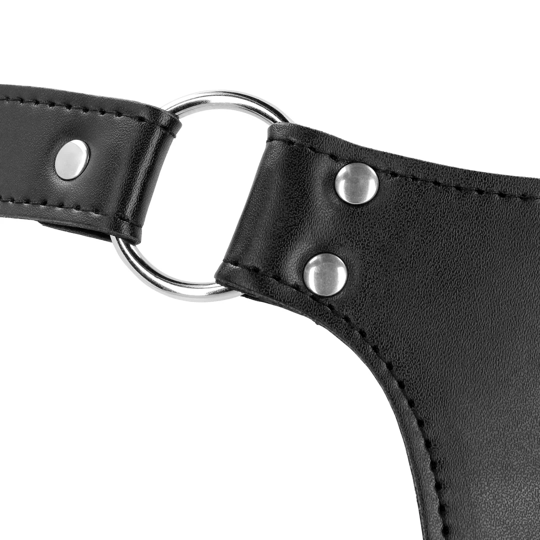 Ceinture de chasteté Ouch! en cuir PU avec sangles – Image 6