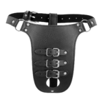 Ceinture de chasteté Ouch! en cuir PU avec sangles – Image 3