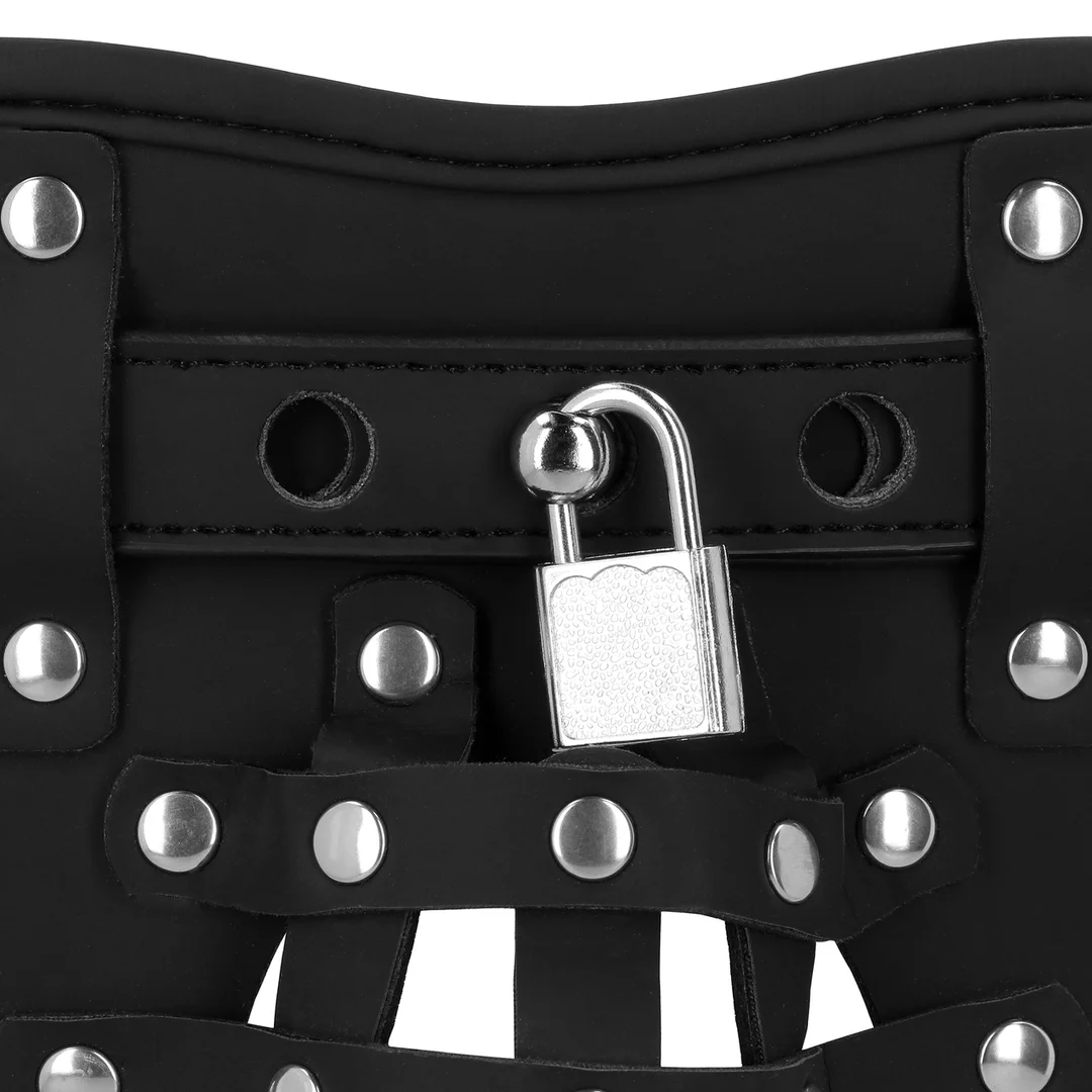 Jock de chasteté en cuir PU avec sangles – Image 5