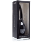 Douche anale – Douche anale et vaginale ergonomique avec canule souple – Ouch! by Shots – Noir