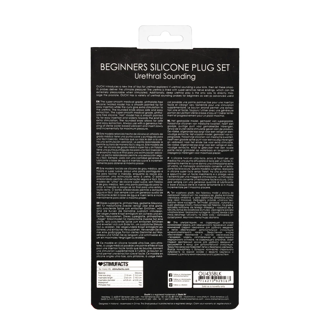 Ouch! Silicone Beginners Plug Set – Image 2