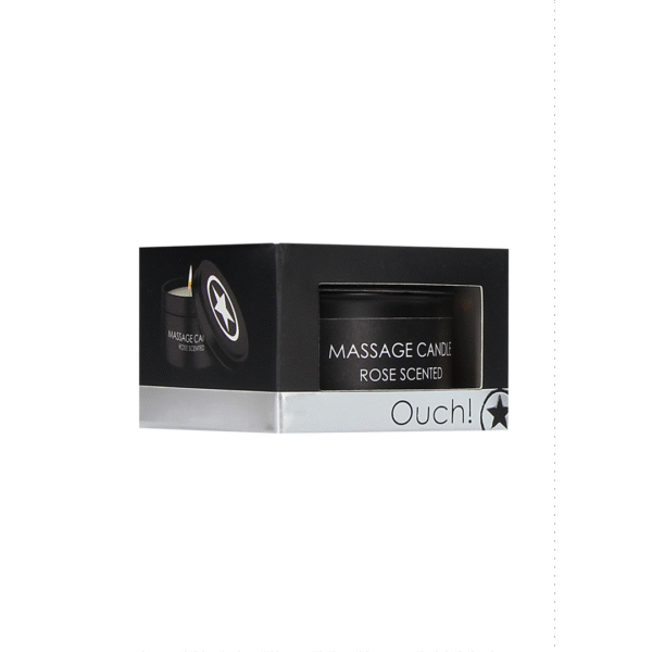 Bougie de massage Ouch! au parfum de rose
