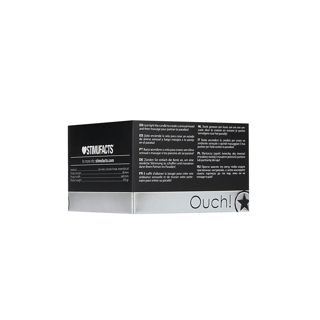 Bougie de massage Ouch! au parfum de rose – Image 2