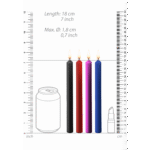 Bougies de cire Ouch!, 4 pièces, grand format, noires – Image 8