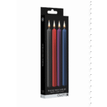 Bougies de cire Ouch!, 4 pièces, grand format, noires – Image 6