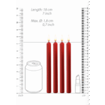 Bougies de cire Ouch!, 4 pièces, grand format, noires – Image 13