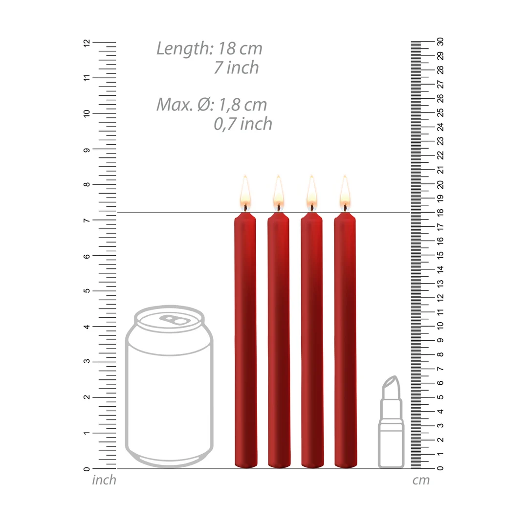 Bougies de cire Ouch!, 4 pièces, grand format, noires – Image 13