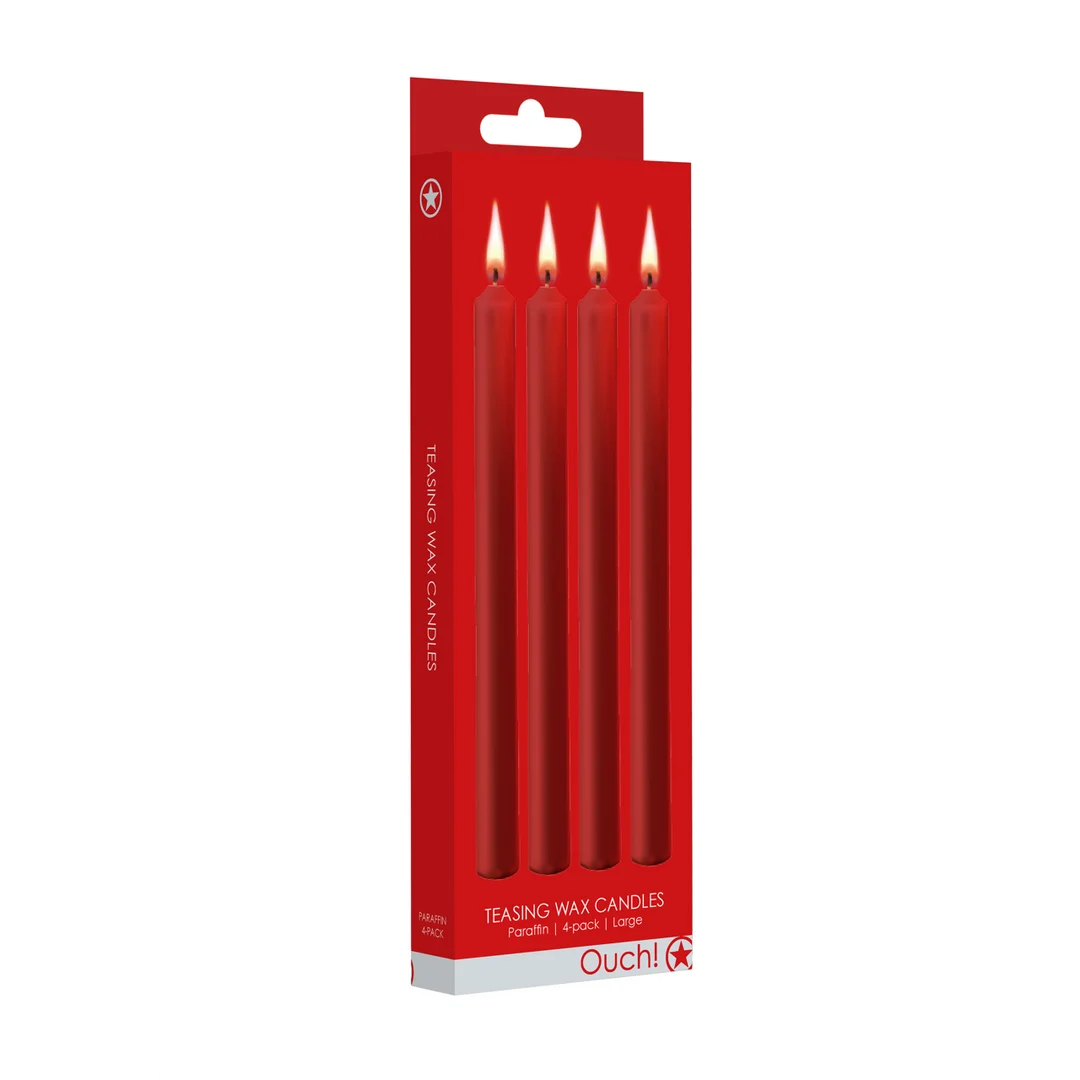 Bougies de cire Ouch!, 4 pièces, grand format, noires – Image 11