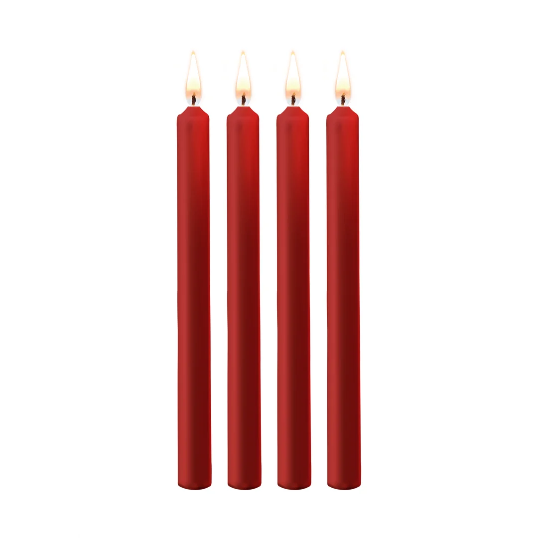Bougies de cire Ouch!, 4 pièces, grand format, noires – Image 15