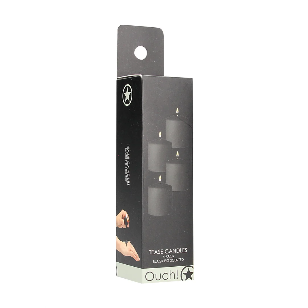 OU567BLK-2 Ouch! Tease Candles Disobedient, lot de 4 – Image 1
