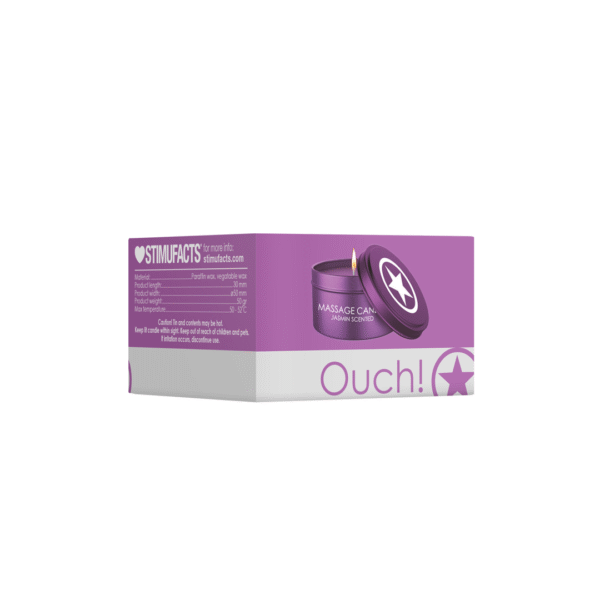 Bougie de massage violette Ouch! by Shots
