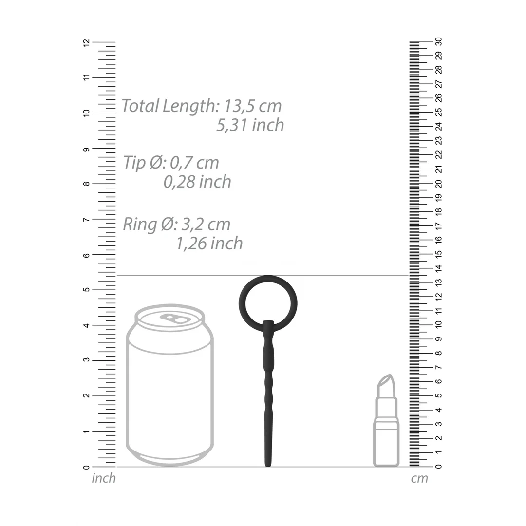 Plug pénien avec anneau pratique – 0,3 / 7 mm – Image 2