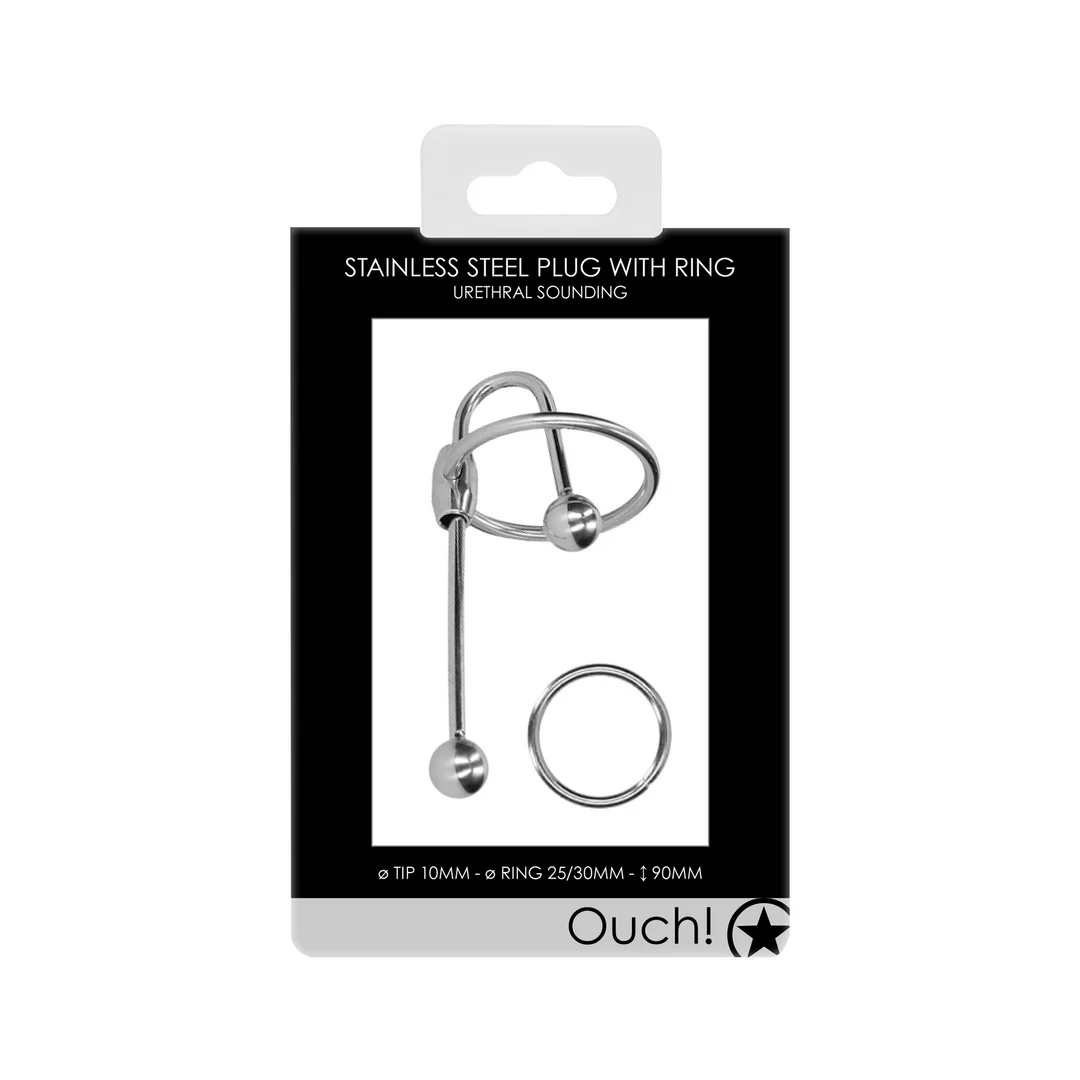 OU632-2 Plug pénien avec anneau torique – 0.4 / 10 mm – Image 1
