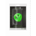 Cockring Ouch! Glow in the Dark avec sangle pour testicules
