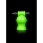 Masturbateur vibrant Ouch! Glow in the Dark avec tête vibrante – Image 6