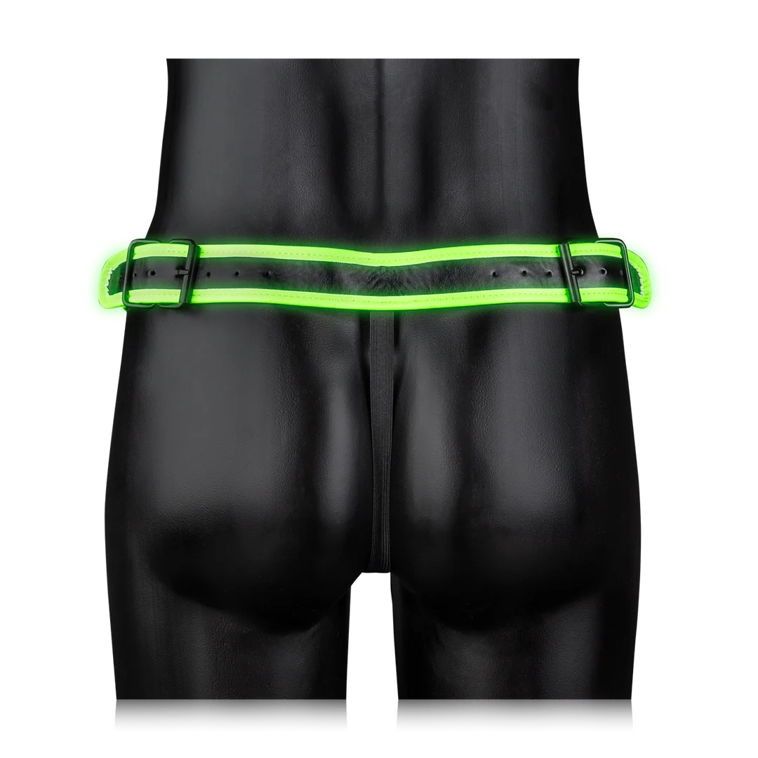 Jockstrap phosphorescent, sous vêtement sexy pour homme au style bondage – Ouch! – Image 5