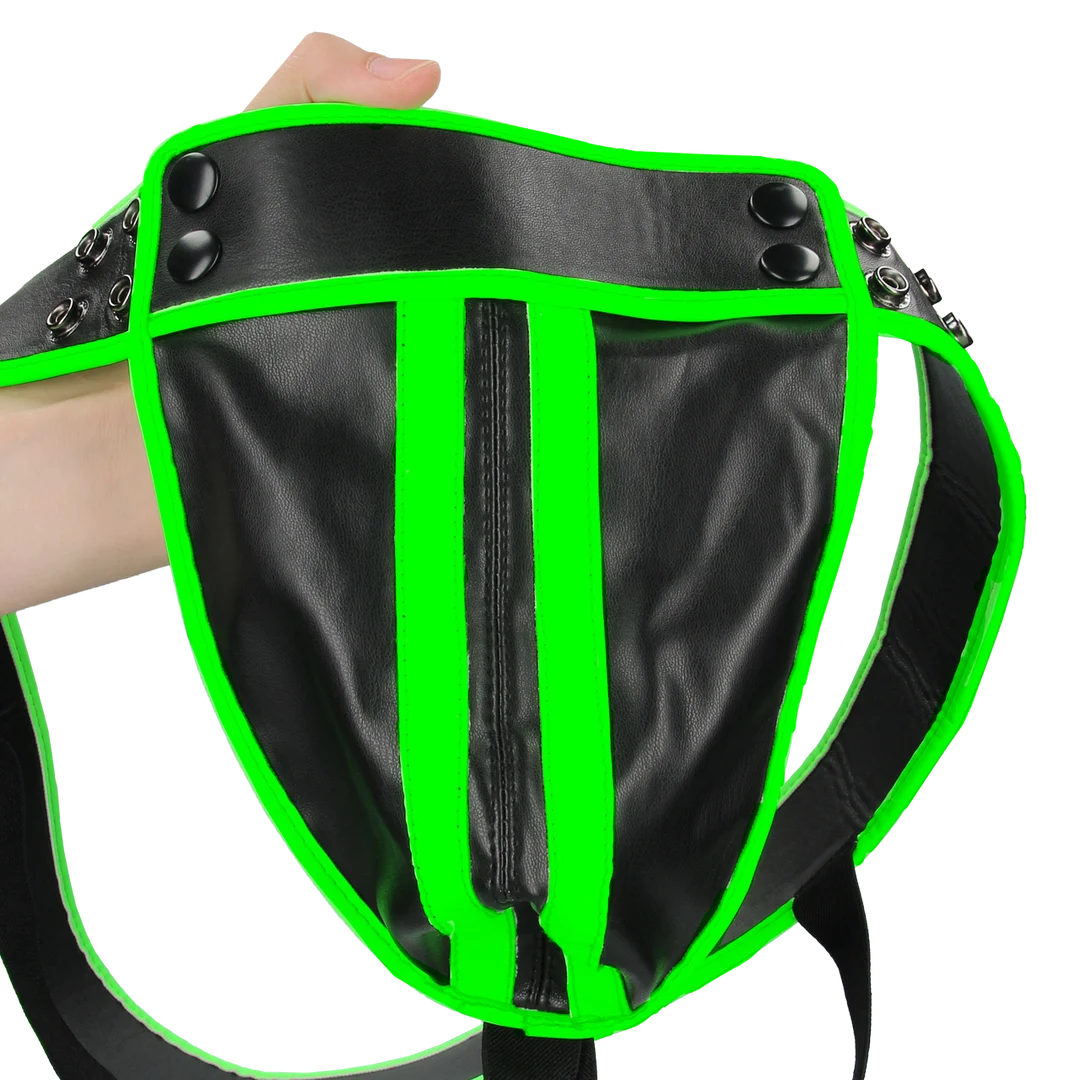 Jockstrap phosphorescent, sous vêtement sexy pour homme au style bondage – Ouch! – Image 12