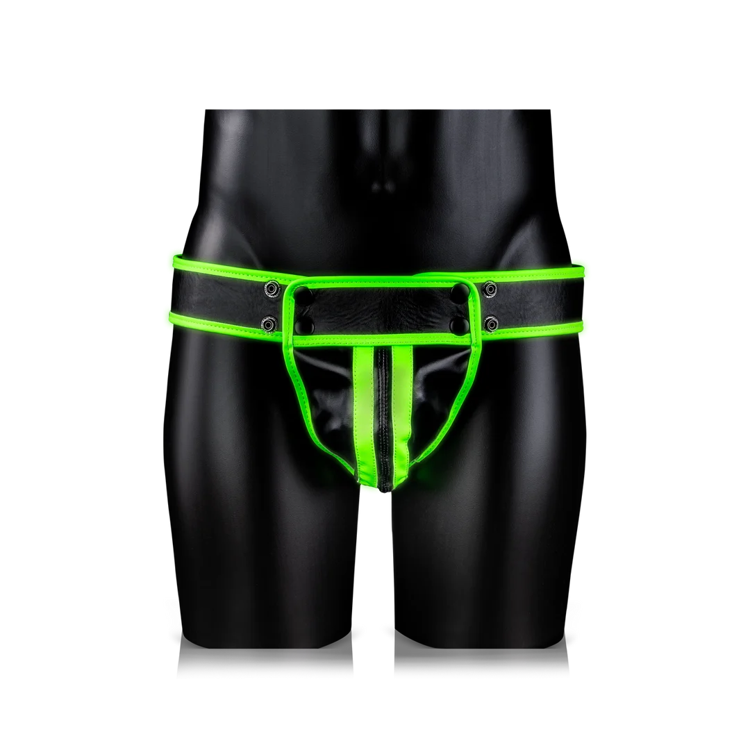 Jockstrap phosphorescent, sous vêtement sexy pour homme au style bondage – Ouch! – Image 10