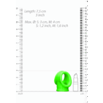 Anneau pénien avec sangle pour les testicules, phosphorescent – Image 4
