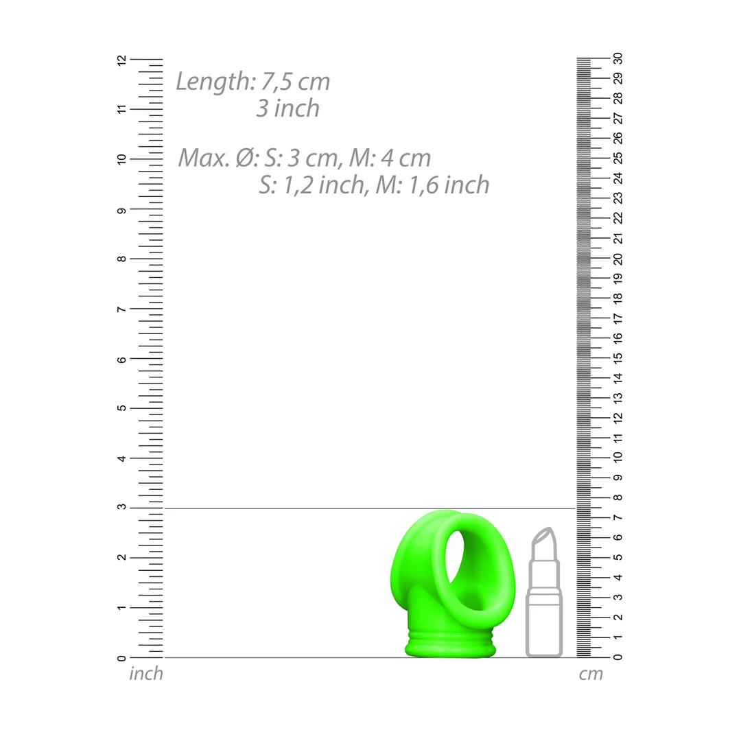 Anneau pénien avec sangle pour les testicules, phosphorescent – Image 4
