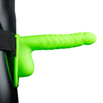 Ouch! Gode ceinture creux phosphorescent avec testicules – Image 3