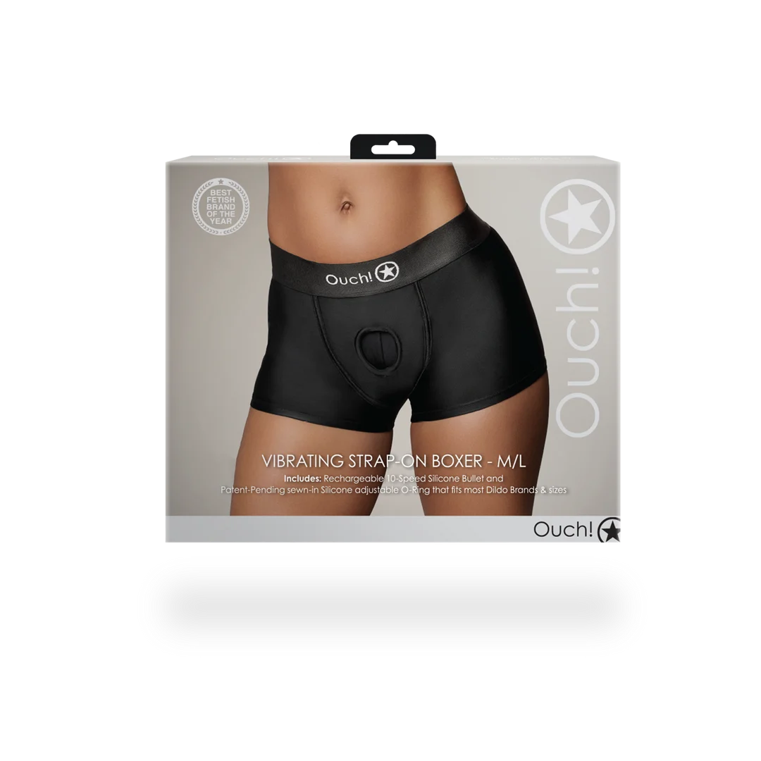 Boxer vibrant pour strap on Ouch! by Shots – Image 2