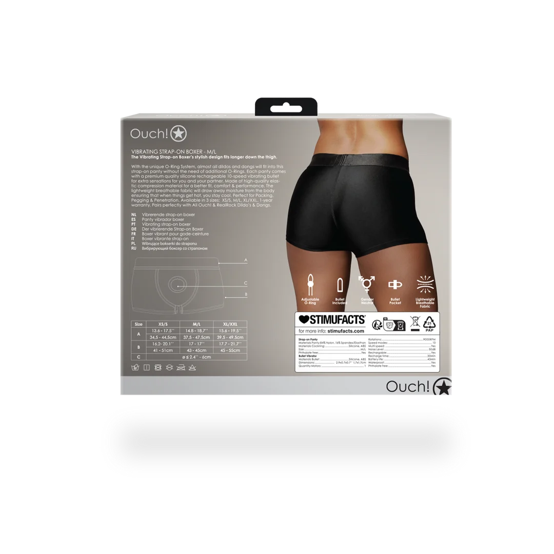Boxer vibrant pour strap on Ouch! by Shots – Image 3
