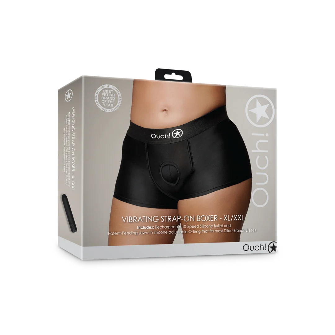 Boxer vibrant pour strap on Ouch! by Shots – Image 7