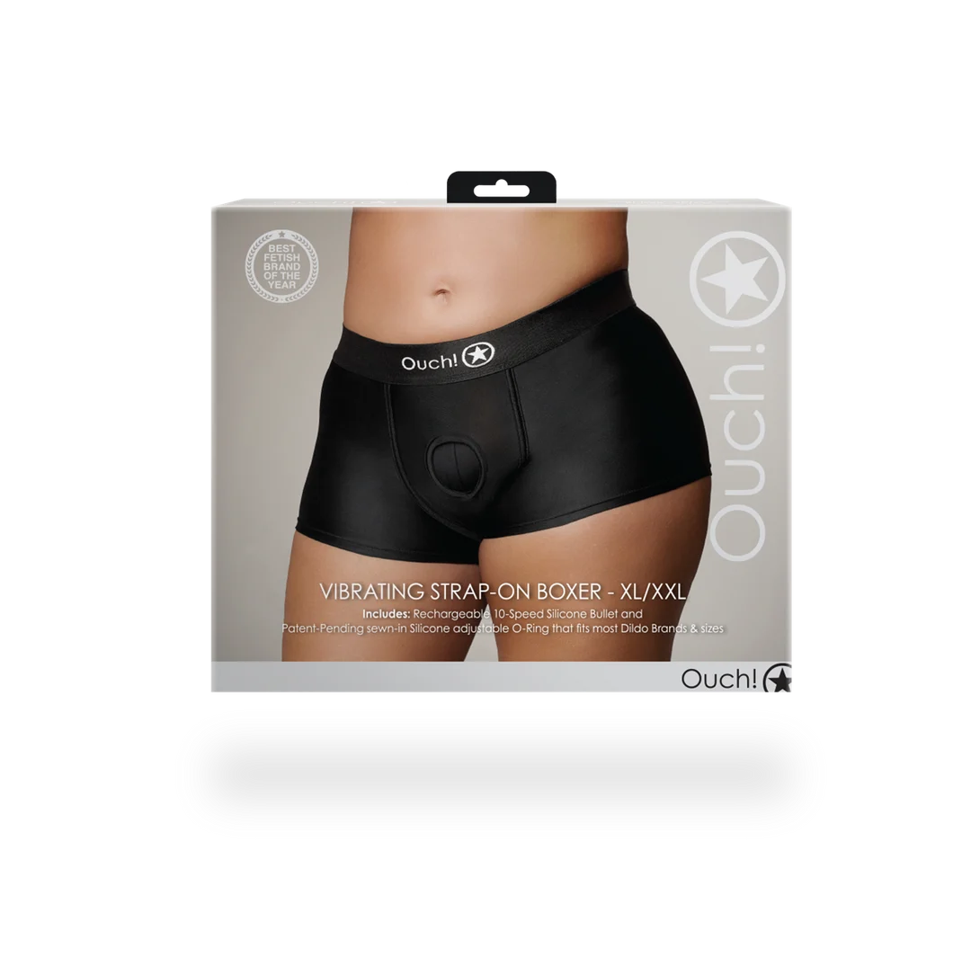 Boxer vibrant pour strap on Ouch! by Shots – Image 8