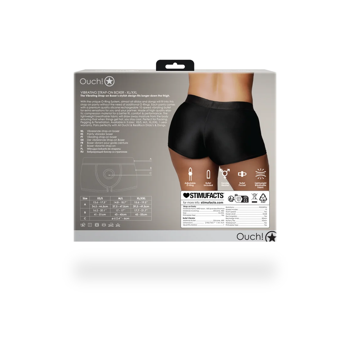 Boxer vibrant pour strap on Ouch! by Shots – Image 9