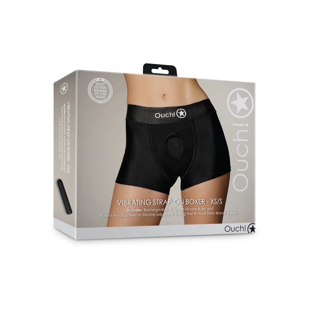 Boxer vibrant pour strap on Ouch! by Shots – Image 13