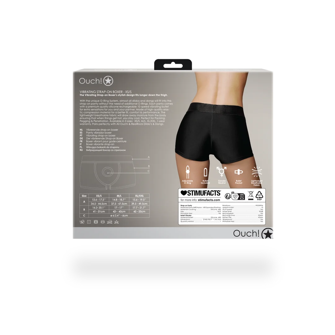 Boxer vibrant pour strap on Ouch! by Shots – Image 15