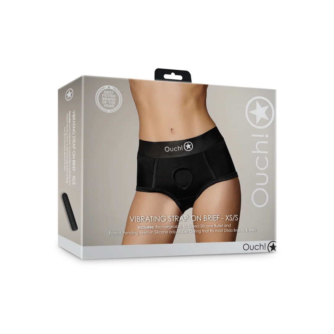 Bullet vibrant avec 10 modes – Boxer strap on vibrant Ouch! by Shots – Image 13