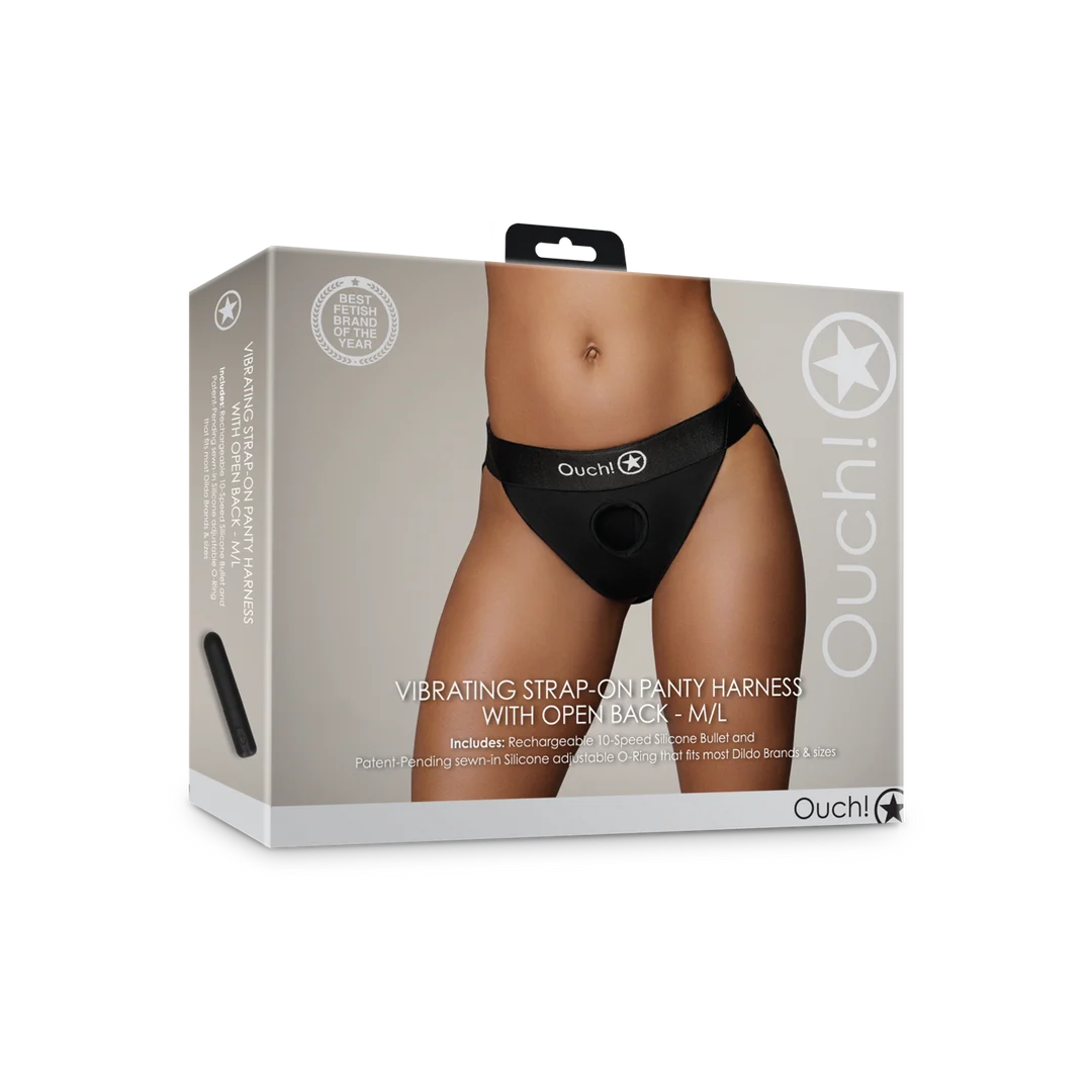 OU831BLKML1-2 Vibromasseur bullet avec 10 modes – Noir Ouch! by Shots – Image 1