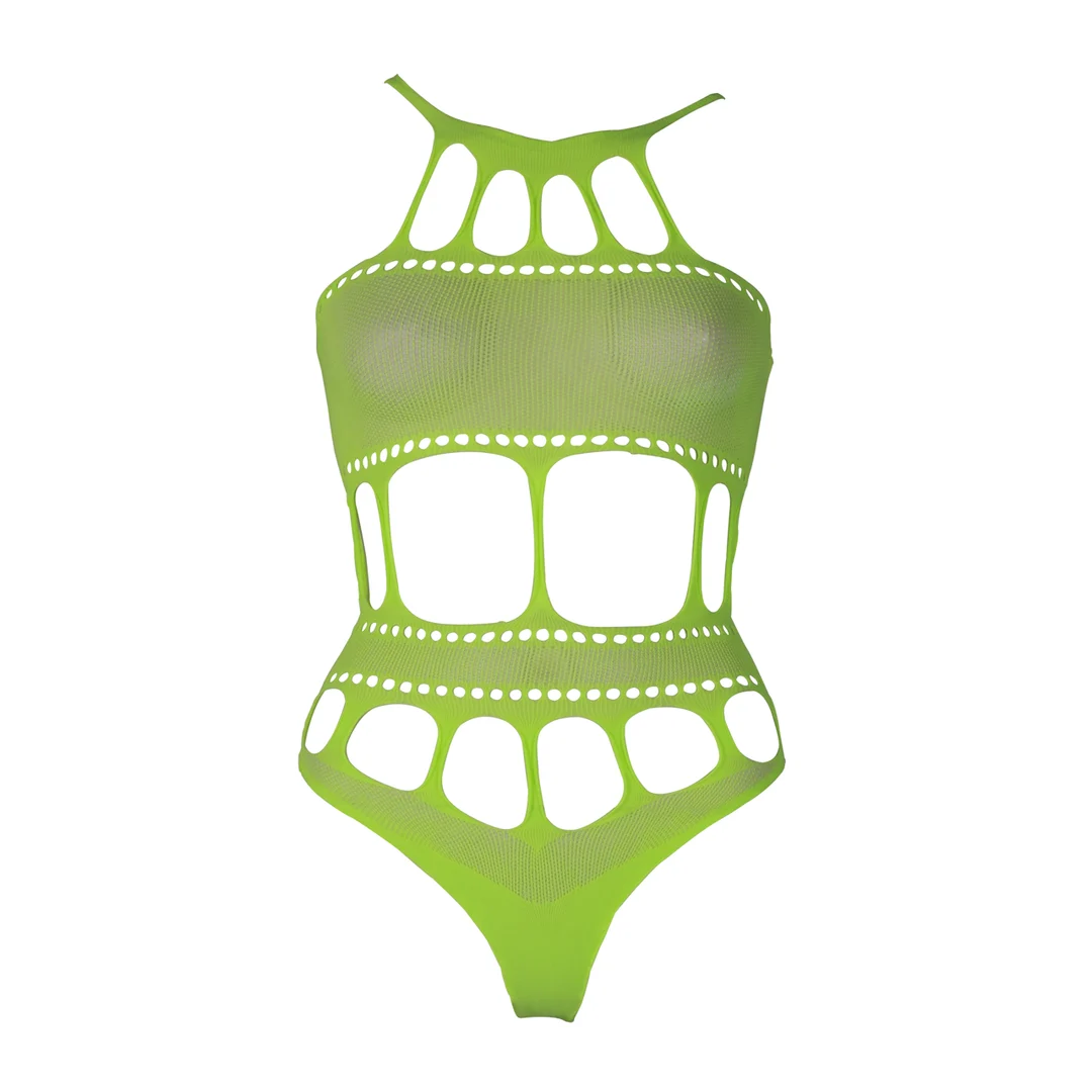 Body vert fluo à encolure grecque – Image 11